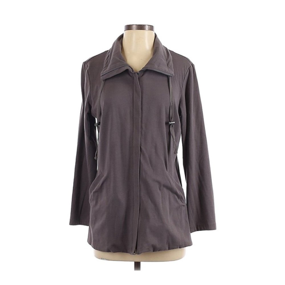 Eileen Fisher front-zip sweatshirt